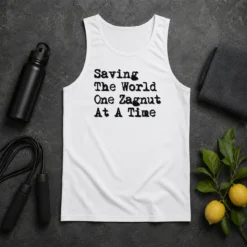 Awesome Saving The World One Zagnut At A Time Tank Top