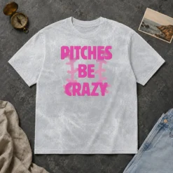 Awesome Softball Apparel Pitches Be Crazy Washed T-Shirt