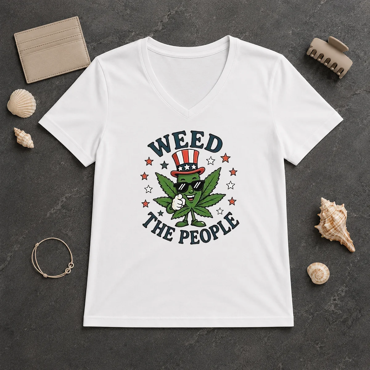 Awesome Weed The People Cannabis Uncle V-Neck Shirt Awesome Weed The People Cannabis Uncle V-Neck Shirt