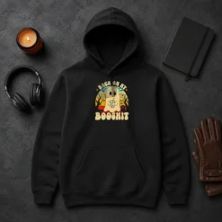 Funny Awesome Back On My Booshit Retro Ghost Drinking Boba Tea Hoodie
