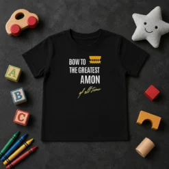 Funny Awesome Bow To The Greatest Amon Of All Time Kids T-Shirt