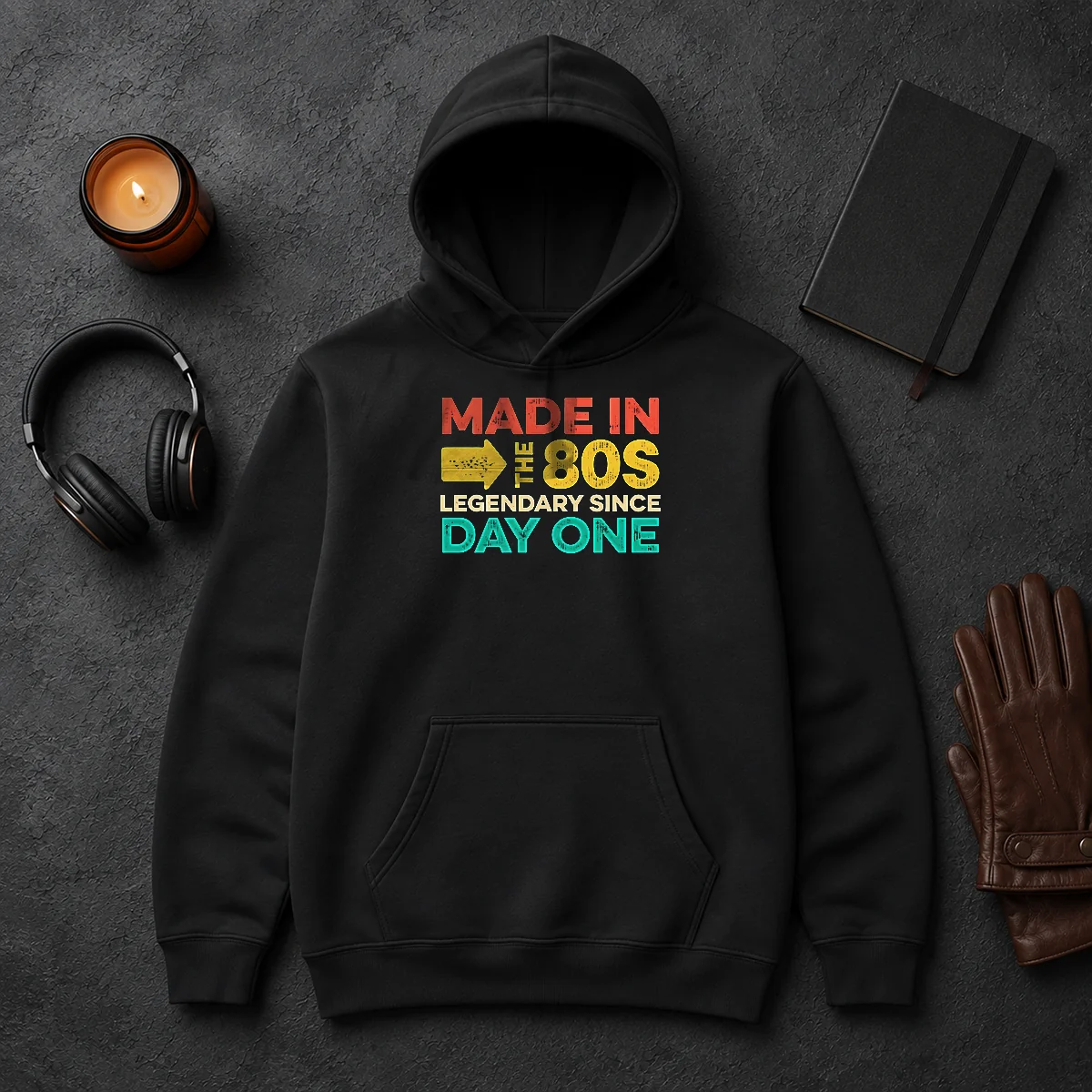 Funny Made In The 80s Legendary Since Day One Hoodie Funny Made In The 80s Legendary Since Day One Hoodie