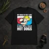 Funny My Road To Self Love Is Built With A Ton Of Hot Dogs t shirt featuring bold text on a classic crew neck cotton tee