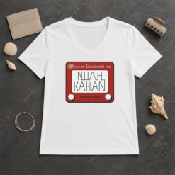 Funny Noah Kahan Great American Ball Park Cincinnati Reds Sticker July 01 2026 V Neck Shirt featuring a casual fit and soft fabric