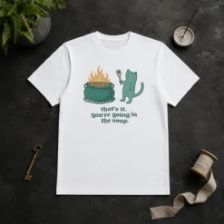 Funny Official Cat Holding Spoon Next To Cauldron You'Re Going In The Soup