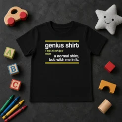 Funny Premium Genius Shirt A Normal Shirt But With Me In It Kids T-Shirt