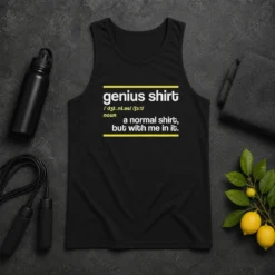 Funny Premium Genius Shirt A Normal Shirt But With Me In It Tank Top