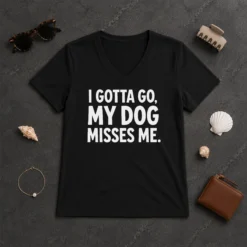 Funny Stay Back, Allergic To People V-Neck Shirt