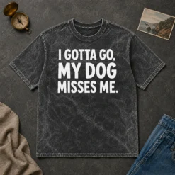 Funny Stay Back, Allergic To People Washed T-Shirt