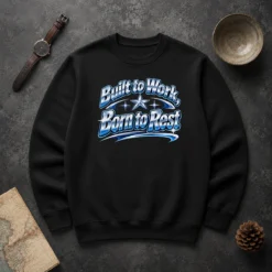 Good Born To Rest Labour Day Retro Work Ethic Sweater