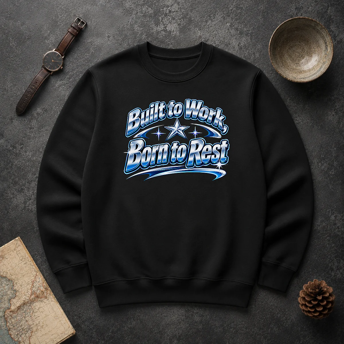 Good Born To Rest Labour Day Retro Work Ethic Sweater Good Born To Rest Labour Day Retro Work Ethic Sweater