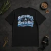 Good Born To Rest Labour Day Retro Work Ethic t shirt in classic crew neck style with vintage typography design