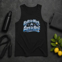 Good Born To Rest Labour Day Retro Work Ethic Tank Top