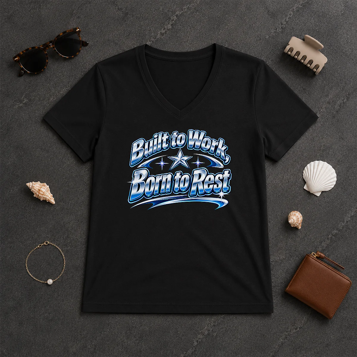 Good Born To Rest Labour Day V-Neck Shirt Good Born To Rest Labour Day V-Neck Shirt