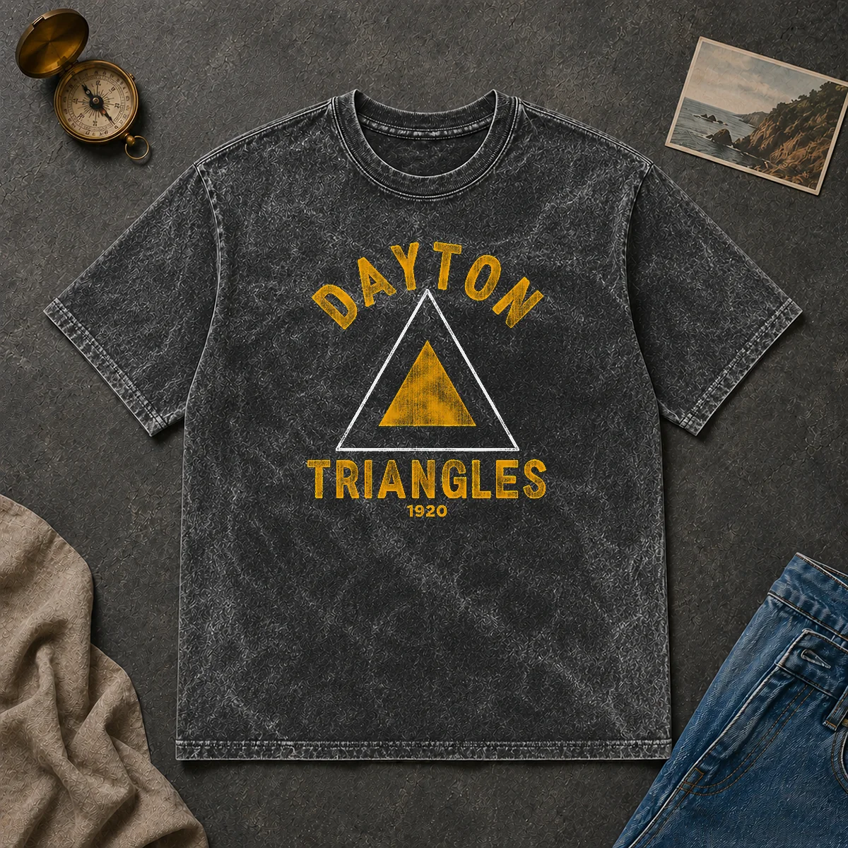 Good Dayton Triangles Washed T Shirt Good Dayton Triangles Washed T-Shirt
