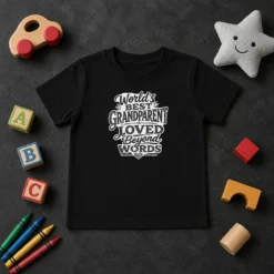 Good Hot Grandparents Day Worlds Best Sketch Kids T-Shirt