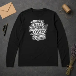 Good Hot Grandparents Day Worlds Best Sketch Long Sleeve Shirt