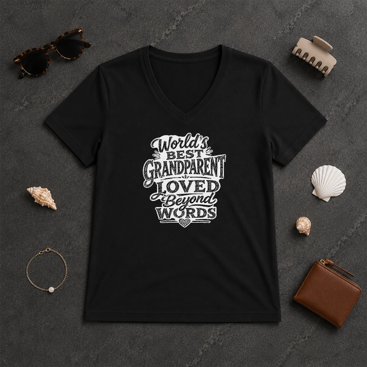 Good Hot Grandparents Day Worlds Best V-Neck Shirt Good Hot Grandparents Day Worlds Best V-Neck Shirt