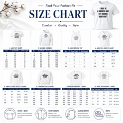 Size chart for Good Hot Sarcastic Adult Humor Handful But My Weiner Sure Isnt with measurements in inches and cm