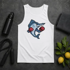 Good Miami Marlins Mascot Wearing Gloves El Caballo Pixel Style Tank Top