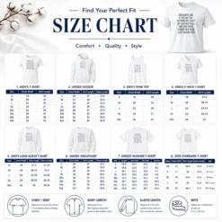 Size chart for Good Mom Always Said If You Can't Say Anything Nice Don't Say Anything At All Quote with measurements in inches and cm