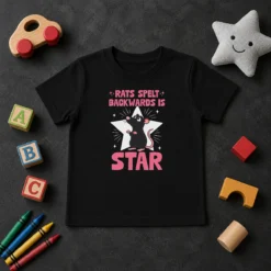 Good Rat Humor Gift Rats Spelt Backwards Is Star Kids T-Shirt