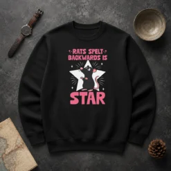 Good Rat Humor Gift Rats Spelt Backwards Is Star Sweater