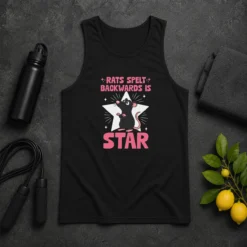 Good Rat Humor Gift Rats Spelt Backwards Is Star Tank Top