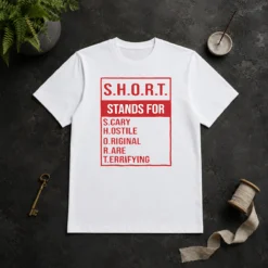 Good Short Stands For Scary Hostile Original Rare Terrifying