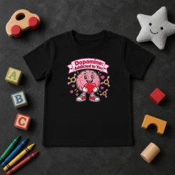 Good Top Cute Dopamine Addicted To You Love Kids T-Shirt