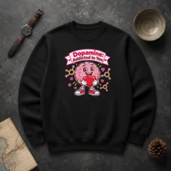 Good Top Cute Dopamine Addicted To You Love Sweater
