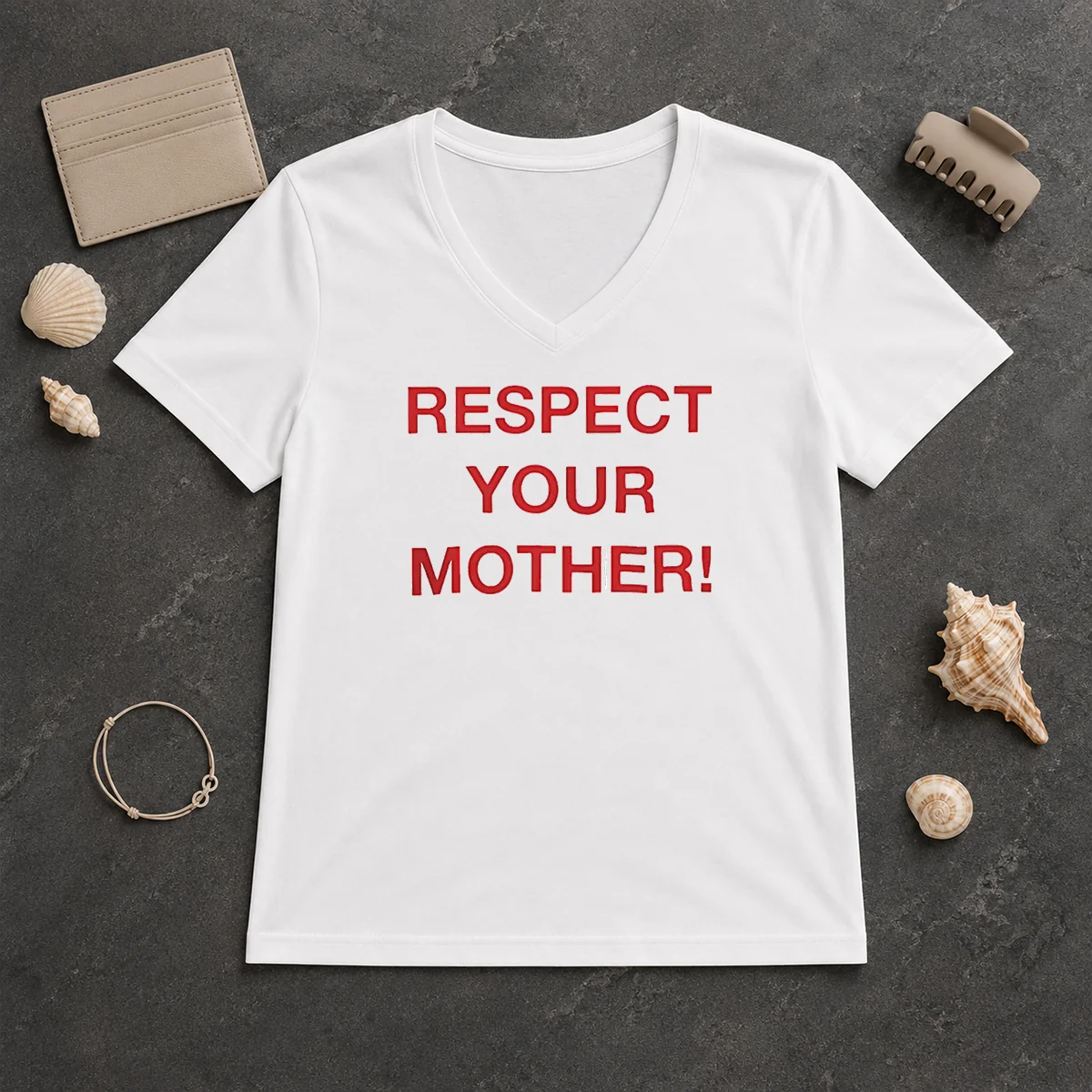 Happy Good Shania Twain Respect Your V-Neck Shirt Happy Good Shania Twain Respect Your V-Neck Shirt