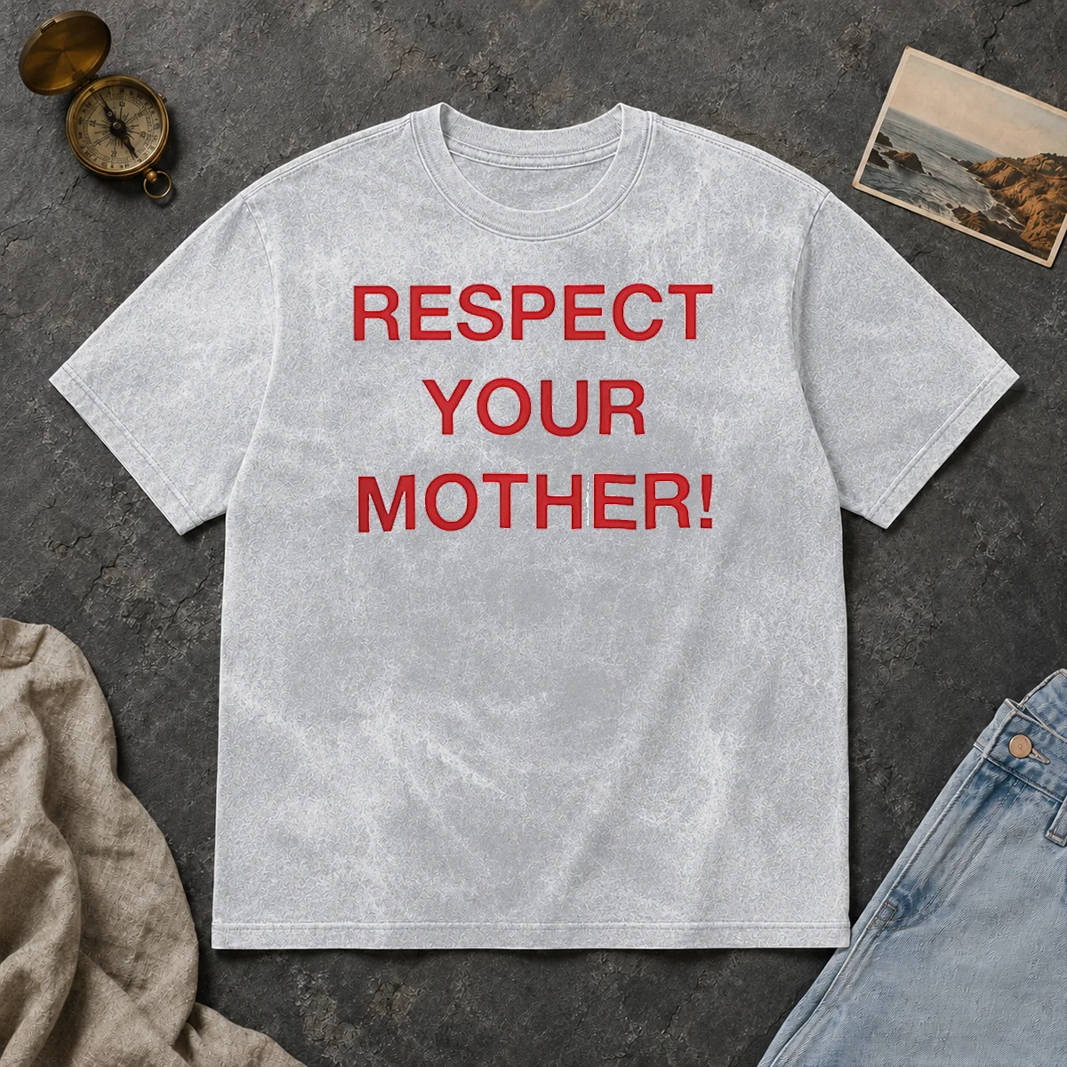 Happy Good Shania Twain Respect Your Mother Washed T Shirt Happy Good Shania Twain Respect Your Mother Washed T-Shirt