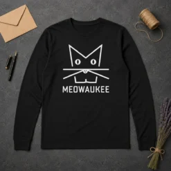 Happy Top Kat Timpf Meowaukee Long Sleeve Shirt