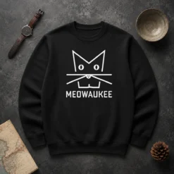 Happy Top Kat Timpf Meowaukee Sweater