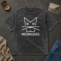 Happy Top Kat Timpf Meowaukee Washed T-Shirt
