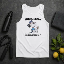 Hot Awesome Snoopy Bitchilante Being Mean Only To People WHO Deserve It Tank Top