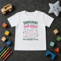 Hot Dinosaurs Didnt Listen To Their Nurses Kids T-Shirt