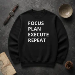 Hot Focus Plan Execute Repeat Sweater