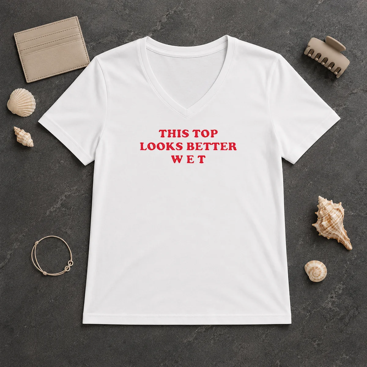 Hot Funny This Top Looks Better V-Neck Shirt
