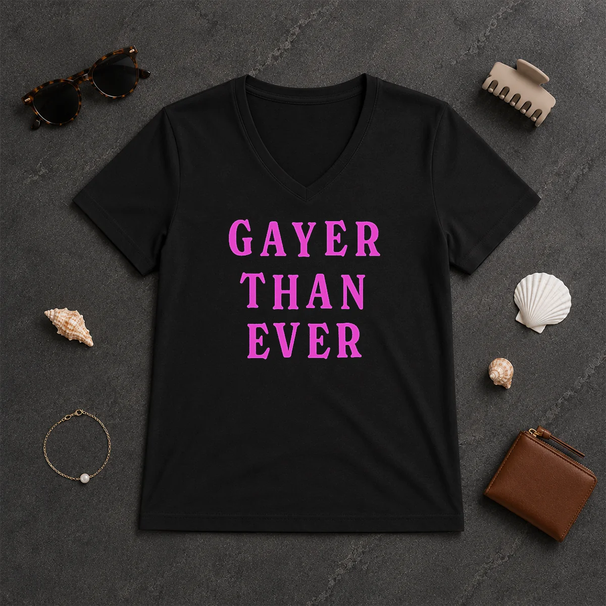 Hot Gayer Than Ever V-Neck Shirt Hot Gayer Than Ever V-Neck Shirt