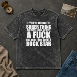 Hot If You'Re Doing The Sober Thing And It Feels Like No One Gives A F Keep The Plug In The Jug I Do Washed T-Shirt