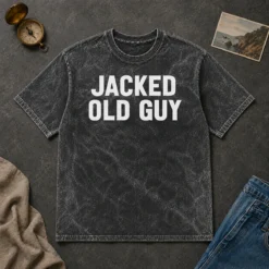 Hot Jacked Old Guy Washed T-Shirt