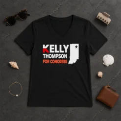 Hot Kelly Thompson For Congress Garment Dyed V-Neck Shirt