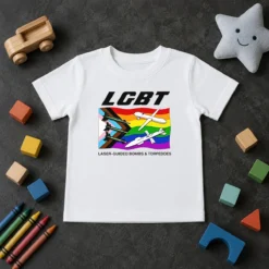 Hot Nice LGBT Laser Guided Bombs And Torpedoes Flag Kids T-Shirt