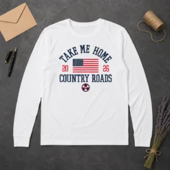 Hot Official USA Take Me Home Country Roads 2026 Long Sleeve Shirt