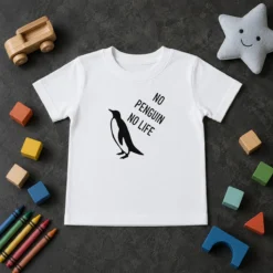 Hot Pretty No Penguin No Life Kids T-Shirt