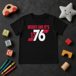 Hot Resist Like It'S 1776 American Revolution Kids T-Shirt