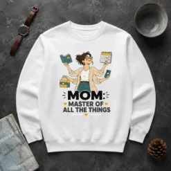 Mom Master of All the Things Minimalist Sweater