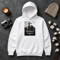 Nice Beaten So Badly He Lost Most Of His Teeth The Comeback Took 7 Years Hoodie in black with front graphic print